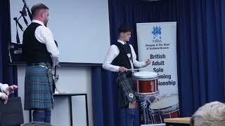 Kerr McQuillan  Final  RSPBA Adult British Solo Drumming Championships [upl. by Melena]