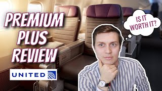 UNITED PREMIUM PLUS CABIN REVIEW Is it worth it  Transatlantic Flight Experience [upl. by Eineg674]