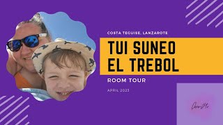 Tui Suneo El Trebol Hotel Costa Teguise Lanzarote Room Tour April 2023 [upl. by Sinnod]