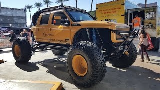 BroDozer by the Diesel Brothers SEMA show Las Vegas USA [upl. by Artemla309]