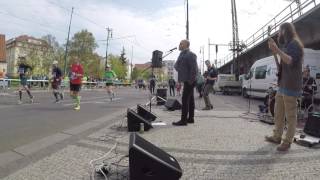 Prague Marathon 2017 in 30 minutes  Street Rock Band View [upl. by Kcirdef]