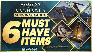 6 Must Have Items To Conquer England  Assassins Creed Valhalla Survival Guide [upl. by Kinsler571]