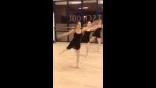 Klassiek ballet lesfragment  diagonaal [upl. by Silletram138]