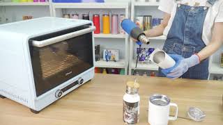 How to Use Sublimation Oven Print Stainless Steel Tumbler [upl. by Ahseryt]