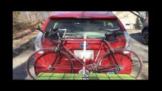 Fabricated bike rack on cargo carrier [upl. by Sitof]