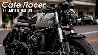 Triumph Thruxton “Cafe Racer” by Saigon Classic Motor [upl. by Nerfe]