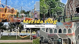 TOUR por MÉRIDA YUCATÁN🌺Lugares para comer  Historia y Plaza “La Isla”🦮lugar pet friendly Pt1 [upl. by Marilin]