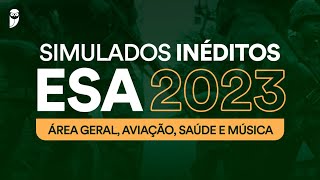 Correção Simulados Inéditos ESA 2023 [upl. by Liliane83]