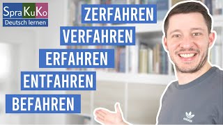 Untrennbare Verben mit quotfahrenquot  Deutsch lernen mit Sprakuko [upl. by Terrence]