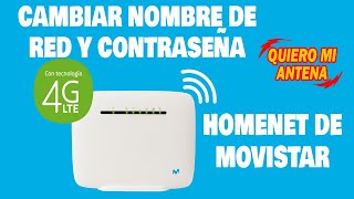 Homenet de Movistar  Cambio de contraseña y nombre de red WIFI [upl. by Ttayh]