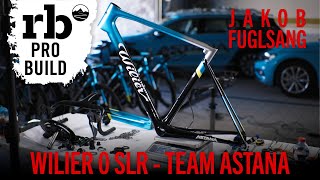 Dreambuild Wilier 0 SLR Zero SLR Team Astana Jakob Fuglsang World Tour Teambike Probikebuild [upl. by Aiyram]