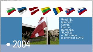 NATO vēsture  video hronoloģija NATO video timeline LATVIAN [upl. by Alexis84]