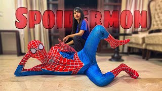 SpiderMan Makes a GIRL DANCE in Public ​😈😝  Hastar VLOGS [upl. by Adnoral]