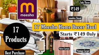 Huge 17 Meesho Home Decor Haul Starts ₹149 Only  meesho aesthetic decor meeshofind [upl. by Kisung]