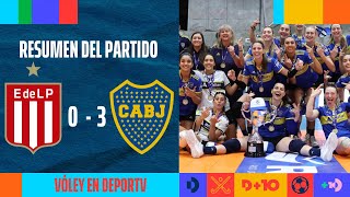 Estudiantes LP 03 Boca Juniors  RESUMEN  FINAL Juego 3  División de Honor Femenina de Vóley 2023 [upl. by Annerb614]