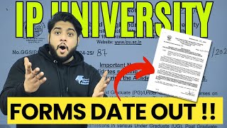 IP University Application forms Out 2024🔥New Admission Policy 2024  Important Dates [upl. by Atnwahsal]