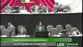 Dip Fabiola Guerrero PRI  Ley de Tesorería de la Federación A Favor [upl. by Aralomo]