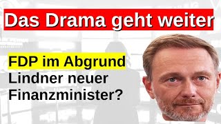 Lindner FDP Absturz Koalition mit CDU und Grünen Wahlumfrage unter 5 Hürde Sonntagsfrage [upl. by Oralia847]