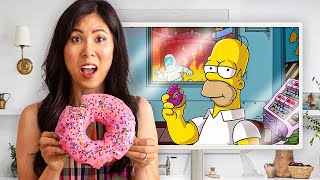 I Tested Viral CARTOON Recipes from Our Childhood 🍩 [upl. by Ateekram713]