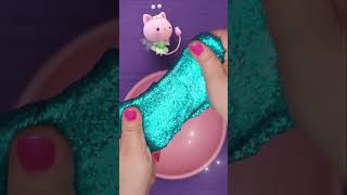 Glittery Mermaid Slime  DIY for Kids  GABBYS DOLLHOUSE [upl. by Sackman]