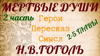 quotМЕРТВЫЕ ДУШИquot 2 часть Краткий пересказ по главам Герои Смысл Гоголь НВ [upl. by Ahsercul]