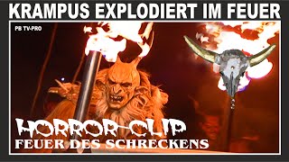 Perchtenlauf Graz extrem  Krampus explodiert im Feuer [upl. by Jepson]