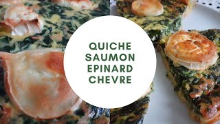 Recette Quiche Epinards Saumon à la Pâte Feuilletée  SABRINA NASSNASS [upl. by Pyle]