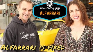 Alfarrari is fixed  Ferrari engined Alfa 105 Alfarrari build part 202 [upl. by Eleen]