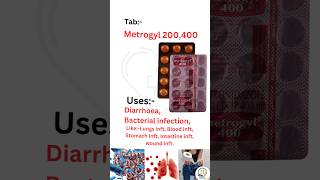 Metrogyl metronidazole medicationloose motion shortsmedicine intestine infection diarrhoea [upl. by Enyrehtac259]