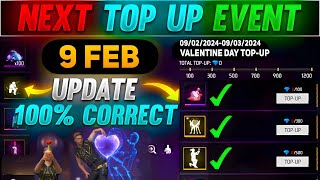 Next Top Up Event In Free Fire 9 February 2024  upcoming top up event in free fire [upl. by Brigette]