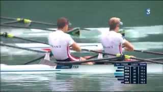 Aiguebelette 2015  J Azou et S Delayre champions du monde du deux de couple  France 3 [upl. by Asia]