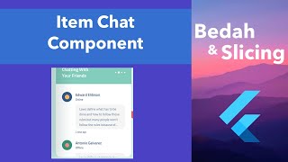 13 Bedah amp Slicing UI to Flutter  Item Chat [upl. by Ellahcim476]