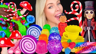 ASMR MUKBANG Willy Wonka Food Chocolate Oompa Loompa Edible Tea Cup 먹방 [upl. by Idner]