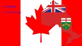 Canadian Provinces amp Territories Size Comparison [upl. by Burnaby]