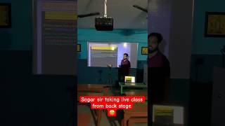 Sagar sir Biology Wallah taking live class from back stage view 😂 ytshorts shorts motivation [upl. by Negroj724]