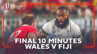 Relive an insane last 10 minutes  Wales v Fiji  Rugby World Cup 2023 [upl. by Notlim]