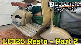 Lambretta LC125 Build Episode 2 [upl. by Hertz]