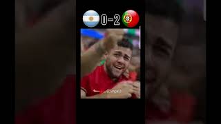 Portagal vs Argentina match Ronaldo vs Messi world cup edit [upl. by Fredie]