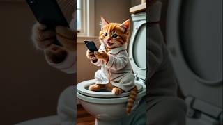 🚽 Kitten Dropped His PHONE In The Toilet [upl. by Idaline]