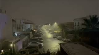 thunder storm and heavy rains in dubai [upl. by Hurst]