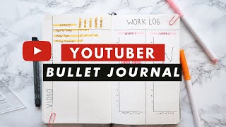 Bullet Journal Spreads For YOUTUBERS  YouTube Planning  Content Schedule  Organizing [upl. by Aoh642]