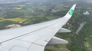 Full approach and landing at Paris Orly airport heavy turbulence [upl. by Abdel]