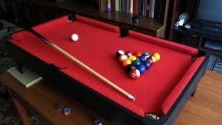 Играем в минибильярд дома  1 Play mini pool table at home [upl. by Kyriako194]