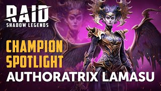 RAID Shadow Legends  Champion Spotlight  Authoratrix Lamasu [upl. by Greenstein]