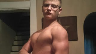 Ripped 14 Year old flexing update [upl. by Aiuqet]