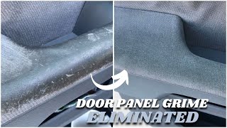 Cleaning DISGUSTING Car Door Fabric On Door Panel [upl. by Sualokcin]