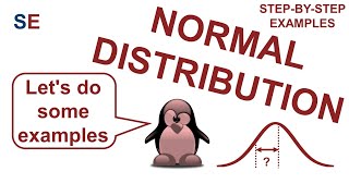 Normal distribution  stepbystep examples [upl. by Waylin]