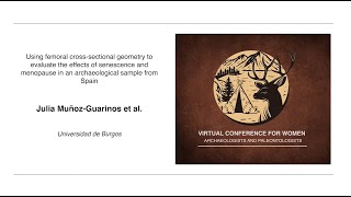 Crosssectional geometry to evaluate effects of senescence amp menopause  Julia MUÑOZGUARINOS et al [upl. by Naquin]