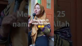 Menghapalkan namanama nabiyullah yang 25 [upl. by Artinad]