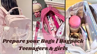 Bag Pack Prepare School bagsThings to keep in School bagsteenager amp girls [upl. by Ramona96]